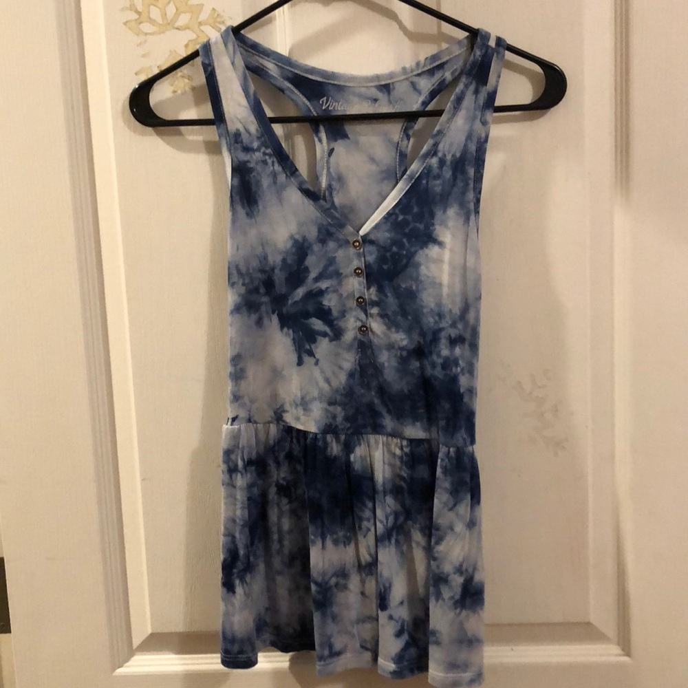 Tie dye tank top.